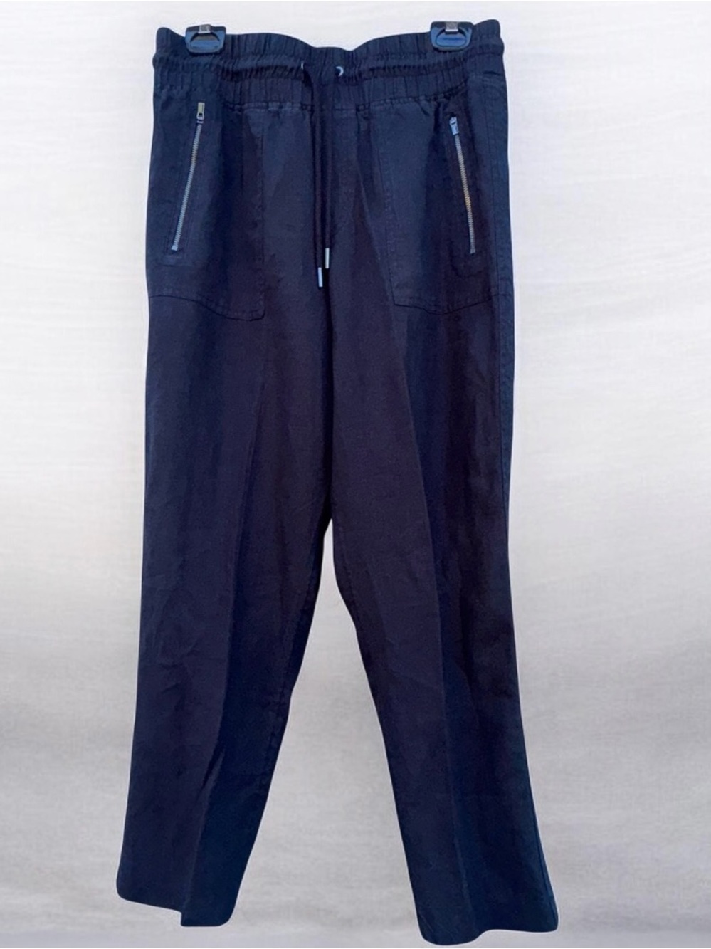 Athleta Womens Black Lightweight casual summer Cabo Linen Jogger size 10